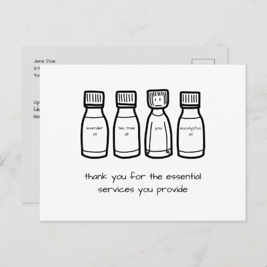 "Essential" Hartelijk dank voor het kleuren van pa Briefkaart (Voorkant / Achterkant)