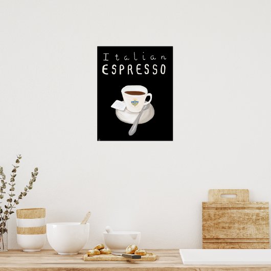 Essential Italië Poster - Italiaanse Espresso (Keuken)