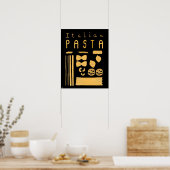 Essential Italië Poster - Italiaanse pasta (Keuken)