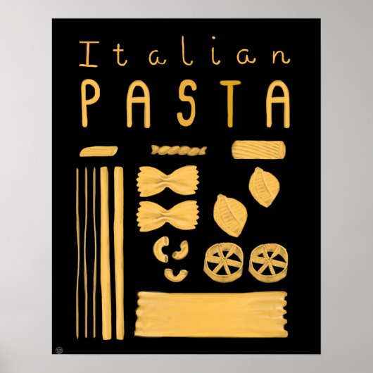 Essential Italië Poster - Italiaanse pasta (Voorkant)
