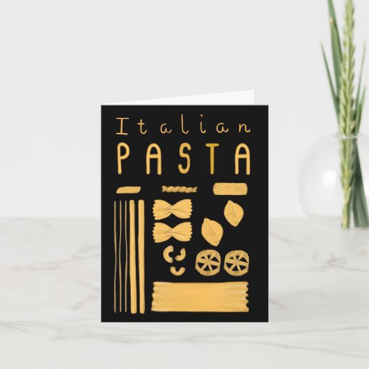 Essential Italy Notecard - Italiaanse pasta Kaart (Voorkant)