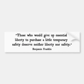 Essential Liberty Bumpersticker