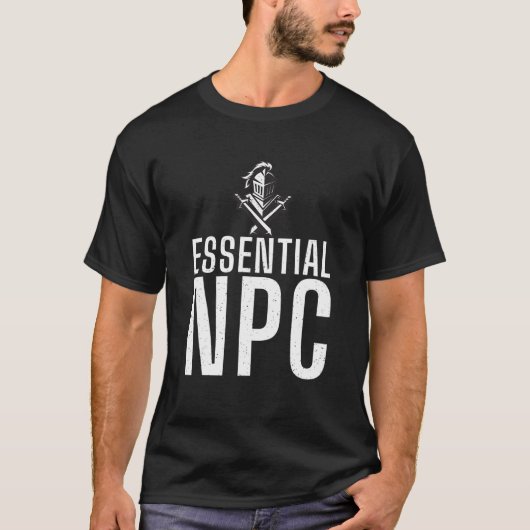 Essential NPC LARP Tabletop Role Playboard Gam T-shirt (Voorkant)