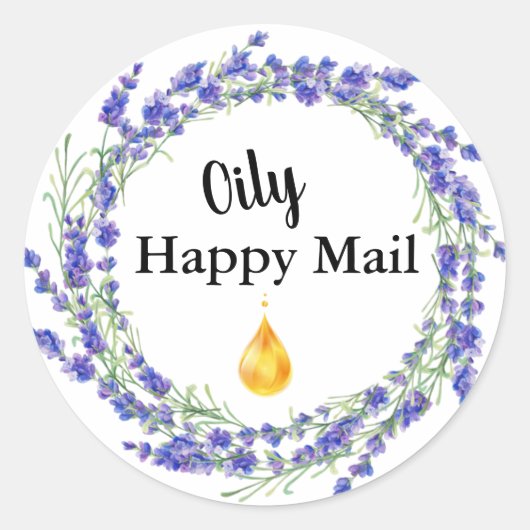 Essential Oil Business - Oily Happy Mail Stickers (Voorkant)