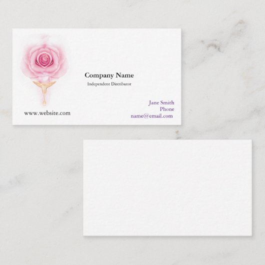 Essential Oil Distributor Visitekaartje (Voorkant / Achterkant)