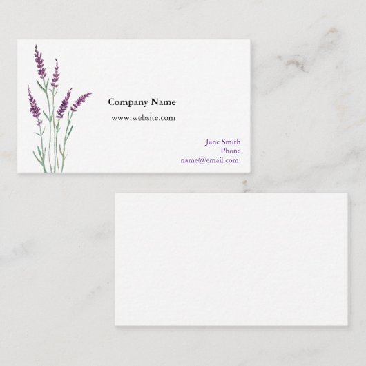 Essential Oil Distributor Visitekaartje (Voorkant / Achterkant)