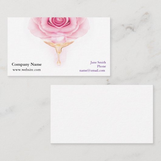 Essential Oil Distributor Visitekaartje (Voorkant / Achterkant)