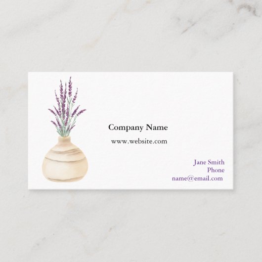 Essential Oil Distributor Visitekaartje (Voorkant)