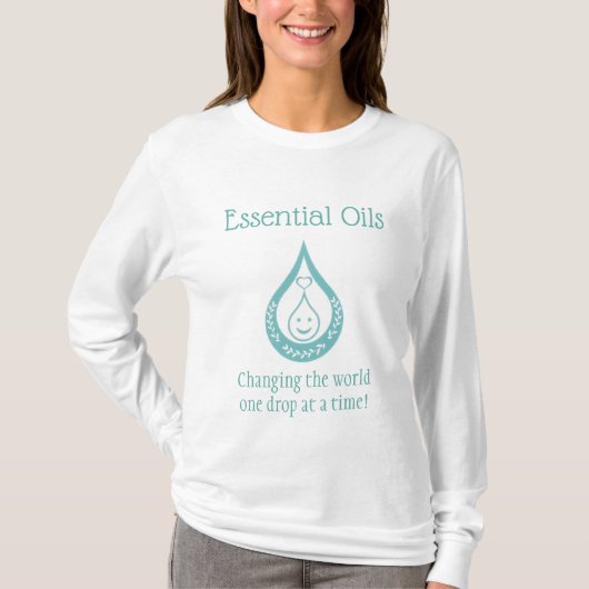 Essential Oil Drop Clever Quote T-shirt (Voorkant)