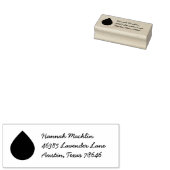 Essential Oil Drop zakelijk adres Rubberstempel (Gestempeld)