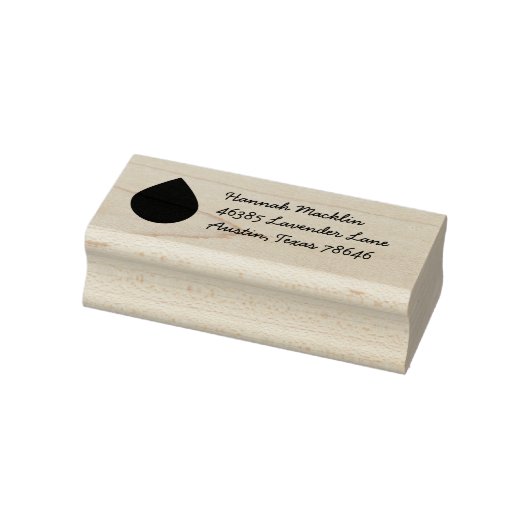 Essential Oil Drop zakelijk adres Rubberstempel (Stempel)