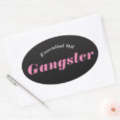 Essential Oil Gangster-Stickers Ovale Sticker (Envelop)