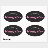 Essential Oil Gangster-Stickers Ovale Sticker (Vel)