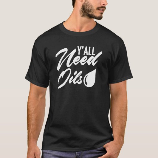 Essential Oil Humor Quote Gezegde voor diffusorgeb T-shirt (Voorkant)