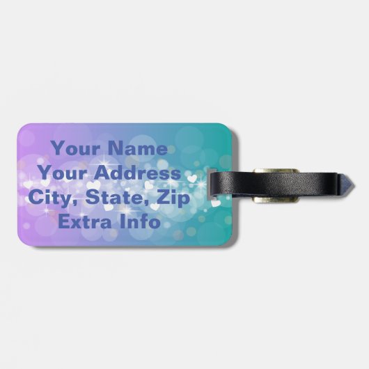 Essential Oil Mam met aangepaste tekst Bagagelabel (Achterkant horizontaal)