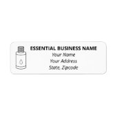 Essential Oil Return Address Label (Voorkant)
