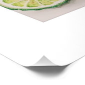 Essential Oil Waterverf Print - Bergamot Poster (Hoek)