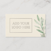 Essential Oils add custom logo beige flower beauty Visitekaartje (Voorkant)