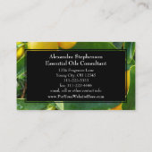 Essential Oils Business Lemon Wellness Visitekaartje (Achterkant)