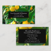 Essential Oils Business Lemon Wellness Visitekaartje (Voorkant / Achterkant)