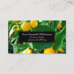 Essential Oils Business Lemon Wellness Visitekaartje