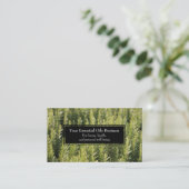 Essential Oils Business Rosemary Herbal Wellness Visitekaartje (Staand voorkant)
