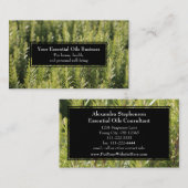 Essential Oils Business Rosemary Herbal Wellness Visitekaartje (Voorkant / Achterkant)