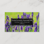 Essential Oils Business Wellness Holistic Lavender Visitekaartje (Voorkant)
