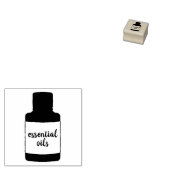 Essential Oils Cosmetic Bottle met aangepaste teks Rubberstempel (Gestempeld)