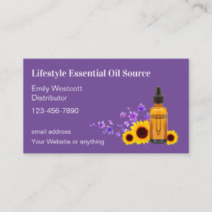 Essential Oils Distributor Visitekaartje