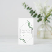 Essential Oils Eucalyptus Custom Logo green floral Visitekaartje (Staand voorkant)