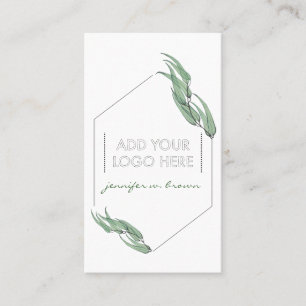 Essential Oils Eucalyptus Custom Logo green floral Visitekaartje