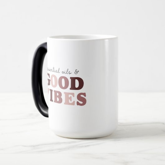 Essential Oils & Good Vibes Coffee Mok (Voorkant links)