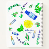 Essential Oils Journal Rosebud Herbs Lemon Notitieboek (Achterkant)