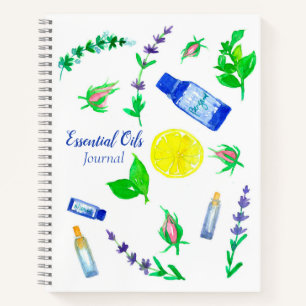 Essential Oils Journal Rosebud Herbs Lemon Notitieboek