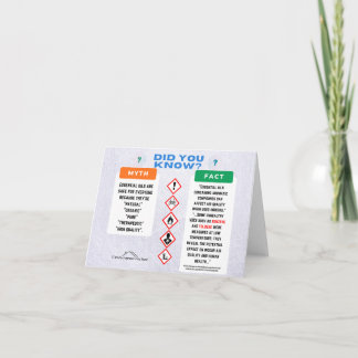Essential Oils Myth/Facts Folded Card Bedankkaart