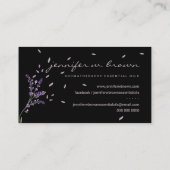 Essential Oils Perfume Lavender Botanical Florist Visitekaartje (Achterkant)