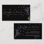 Essential Oils Perfume Lavender Botanical Florist Visitekaartje (Voorkant / Achterkant)