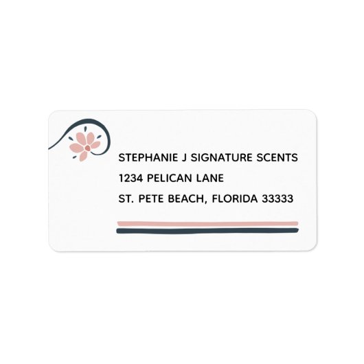 Essential Oils Personalised Return Address Etiket (Voorkant)