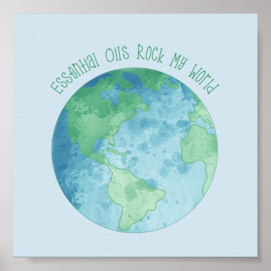 Essential Oils Rock My World Poster (Voorkant)