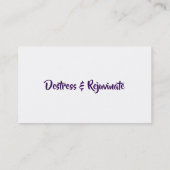 Essential Oils Slogans Visitekaartjes (Achterkant)