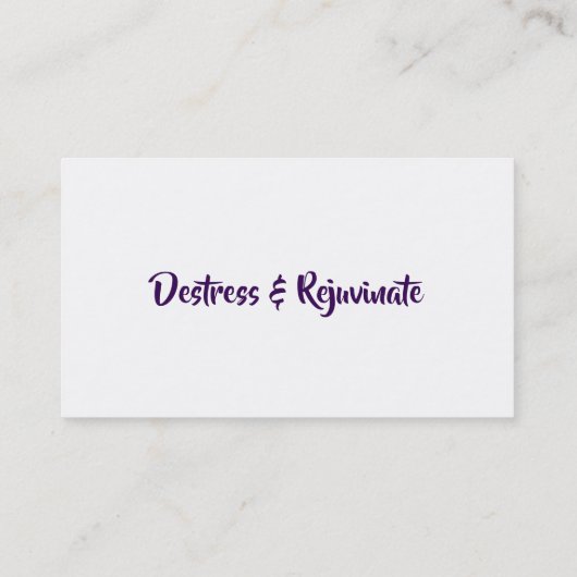 Essential Oils Slogans Visitekaartjes (Achterkant)