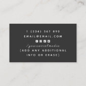 Essential Oils Specialist Botsen & Olijven Eenvoud Visitekaartje (Achterkant)