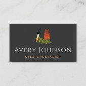 Essential Oils Specialist Botsen & Olijven Eenvoud Visitekaartje (Voorkant)