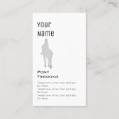 "Essential" Paardenkaarten voor paarden Visitekaartje (Voorkant)