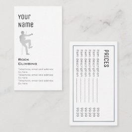 'Essential' Rock-klimkaarten Visitekaartje