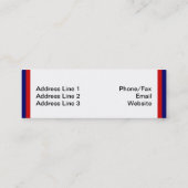 Essential Science Blue Atomic Badge Mini Visitekaartje (Achterkant)