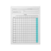 Essential Speed Tool: leeg gegevensblad (proefvers Notitieblok (Linkerzijde)