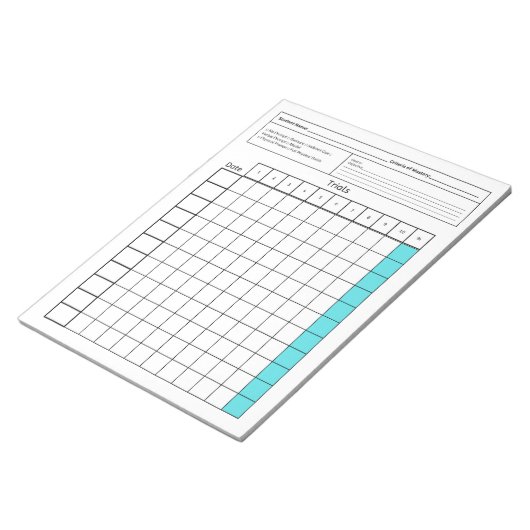 Essential Speed Tool: leeg gegevensblad (proefvers Notitieblok (Schuin)