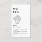 "Essential" Tree Surgeon Price Kaarten Visitekaartje (Voorkant)